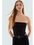 Pamuklu Kaşkorse Dokuma Crop Bluz Straplez Yaka Yazlık Dayanıklı Malzeme Modern Stil 2
