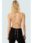 Çok Polyester Crop Bluz Degaje Yaka Ince Askılı Yazlık Tasarım Modern Stil 3