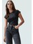 Pamuklu Crop Bluz Bisiklet Yaka Fitted Kalıp Yazlık Rahat Özenle Seçilmiş Mükemmel Uyum 2
