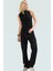 Yazlık Rahat Modal Polyester Bluz Dik Yaka Fitted Kolsuz Zarifane Tasarım 1