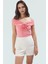 Rahat Fitted Bluz %96 Polyester %4 Elastan Carmen Yaka Zarifane Tasarım 2