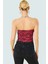 Fitted Halter Yaka Tül Bluz Crop Polyester Yazlık Dayanıklı Malzeme Özel Tasarım 2