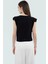 Şık Bluz Polyester Örme Kumaş V Yaka Crop Regular Kalıp Günlük Kullanım Için Mükemmel Uyum 3