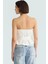Yazlık Kolsuz Bluz Renk Gabardin Kumaş Straplez Fitted Basic Günlük Kullanım Için 3