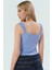 Yazlık Kadın Bluz Crop Örme Pamuklu Likralı Penye Havuz Yaka Premium Kalite Trend Tasarım 3