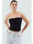 Fitted Bluz Büzgü Detaylı Poliamid Kumaş Yazlık Crop Dayanıklı Malzeme Rahat ve Şık 2