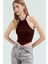 Yazlık Kadın Viskoz Bluz Halter Yaka Crop Fitted Kalıp Dayanıklı Malzeme Yüksek Kalite 1