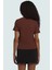 Kadın Bisiklet Yaka Kısa Kollu Örme Bluz 96%polyester 4%elastan Uzun Ömürlü Yüksek Kalite 3
