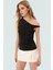 Vücuda Oturan Örme Bluz Basic Kısa Kollu Konforlu Kesim Modern Stil Dayanıklı Malzeme 2