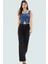 Denim Crop Bluz Fitted Kalıp Kare Yaka Yazlık Özel Tasarım Modern Stil Şık Görünüm 1