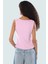 Fitted Crop Bluz Renk Poliviskon Kaşkorse V Yaka Yarım Pat Düğme Seçkin Malzeme 3