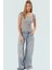 Çizgili Fitted Crop Bluz Vücut Hatlarını Vurgular Yazlık Günlük Kullanım Için 1