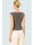 Kadın Yazlık Crop Bluz %100 Polyester Fitted Kalıp Kare Yaka Dayanıklı Malzeme Mükemmel Uyum 3