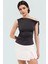 Yazlık Kolsuz Bluz Fitted %100 Polyester Asimetrik Yaka Günlük Stil Modern 1