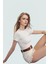 Viskoz Ribana Crop Bluz Büzgü Detaylı Fitted Kalıp Yazlık Uzun Ömürlü Premium Kalite 2