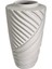 Tierra Mat Krem Seramik Dekoratif Anatolia Vazo – Bohem & Minimal Stil, Modern Ev Aksesuarı, 18X32 cm 2