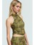 Tül Örme Bluz Halter Yaka Fitted Crop Yazlık Premium Kalite Uzun Ömürlü 1