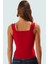 Yazlık Crop Bluz V Yaka Fitted Kalıp Sandy Dokuma Kaliteli Işçilik Mükemmel Uyum 1