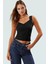Yazlık Crop Bluz V Yaka Fitted Kalıp Sandy Dokuma Kaliteli Işçilik Mükemmel Uyum 2