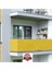 9m x 50CM Sarı Polyester Balkon Demiri Brandası, Su Geçirmez, Hafif ve Dayanıklı 1