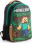 Minecraft Steve Creeper Beslenmeli Ilkokul Çantası Seti 3