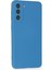 Samsung Galaxy S21 Kılıf Nano Içi Kadife Silikon - Mavi Svlrs 2