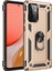Samsung Galaxy A72 Kılıf Sofya Yüzüklü Silikon Kapak - Gold Svlrs 1