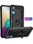 Samsung Galaxy A02 Kılıf Sofya Yüzüklü Silikon Kapak - Siyah Svlrs 2