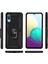 Samsung Galaxy A02 Kılıf Sofya Yüzüklü Silikon Kapak - Siyah Svlrs 3