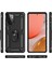 Samsung Galaxy A72 Kılıf Sofya Yüzüklü Silikon Kapak - Siyah Svlrs 3