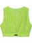 Walk In Love Geometrik Fistolu Fileli Belden Lastikli Kolsuz Yazlık Spor Crop Bluz Fosfor Neon 3