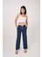 Çift Bel Bantlı Yüksek Bel Wide Leg Kadın Pantolon 1