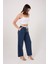 Çift Bel Bantlı Yüksek Bel Wide Leg Kadın Pantolon 6