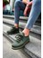 J307 Tricot Ortopedik Taban Günlük Triko Erkek Sneaker Spor Ayakkabı Tht Haki 2