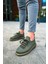 J307 Tricot Ortopedik Taban Günlük Triko Erkek Sneaker Spor Ayakkabı Tht Haki 3
