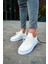 J307 Tricot Ortopedik Taban Günlük Triko Erkek Sneaker Spor Ayakkabı Tbt Beyaz 3