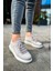 J307 Tricot Ortopedik Taban Günlük Triko Erkek Sneaker Spor Ayakkabı Tbt Gri 1
