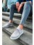 J307 Tricot Ortopedik Taban Günlük Triko Erkek Sneaker Spor Ayakkabı Tbt Gri 2