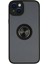 Iphone 14 Kılıf Montreal Yüzüklü Silikon Kapak - Siyah Svlrs 1