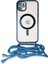 Iphone 11 Kılıf Divo Lazer Askılı Magsafe Kapak - Sierra Blue Svlrs 1