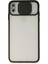 Iphone x Kılıf Palm Buzlu Kamera Sürgülü Silikon - Siyah Svlrs 1