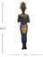 Nefertiti Antik Mısır Kraliçesi Dekoratif Obje Biblo Heykel 3'lü Set Büyük Boy 4