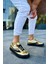 J975 Majesty Ortopedik Taban Günlük Rugan Erkek Sneaker Spor Ayakkabı Rst Gold 4