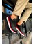 J979 Santoni Ortopedik Taban Günlük Cilt Erkek Sneaker Spor Ayakkabı Cbt Siyah/kırmızı 2