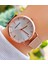 Rose Gold Renk Taşlı Çelik Kordon Vintage Kadın Kol Saati 2