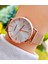 Rose Gold Renk Taşlı Çelik Kordon Vintage Kadın Kol Saati 5