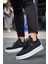 J2408 Fusion Ortopedik Taban Günlük Triko Erkek Sneaker Spor Ayakkabı Tbt Siyah 2