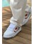 J2410 Avax Ortopedik Taban Günlük Cilt Erkek Sneaker Spor Ayakkabı Cbt Beyaz/turuncu 2