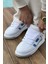 J2410 Avax Ortopedik Taban Günlük Cilt Erkek Sneaker Spor Ayakkabı Cbt Beyaz/mavi 1