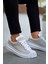 J2411 Artenay Ortopedik Taban Günlük Cilt Erkek Sneaker Spor Ayakkabı Cbt Gri 2
